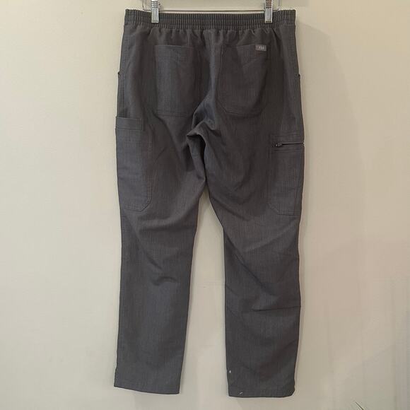 Grey FIG Scrub Pants sz Small Grey Straight leg scrubs Yola Skinny Scrub Pants - Picture 3 of 10